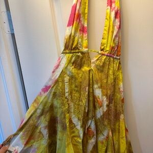Zara Tie-Dye Halter Dress